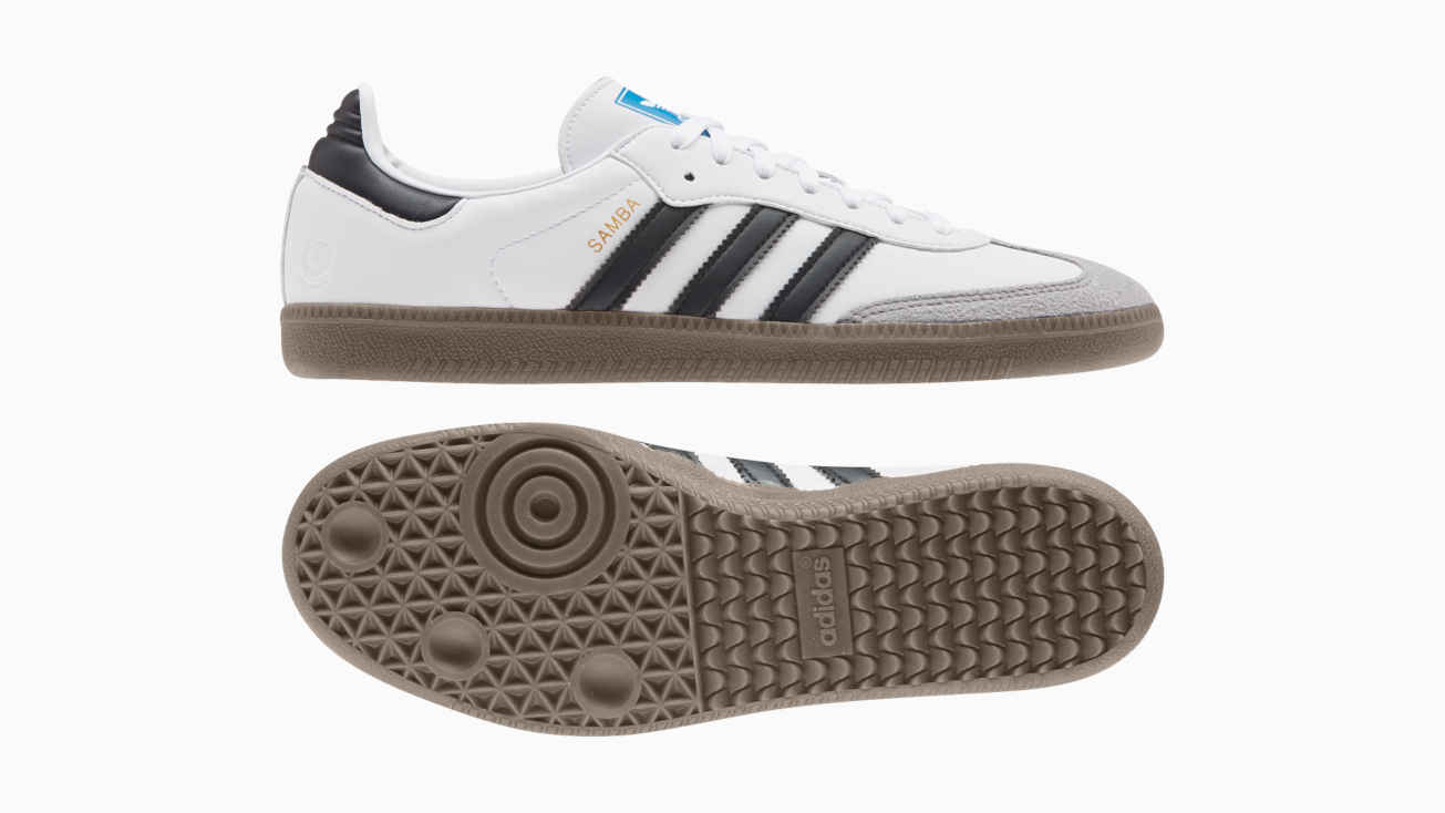 Vegane Sneaker von adidas: Samba Vegan Schuh in Weiß.